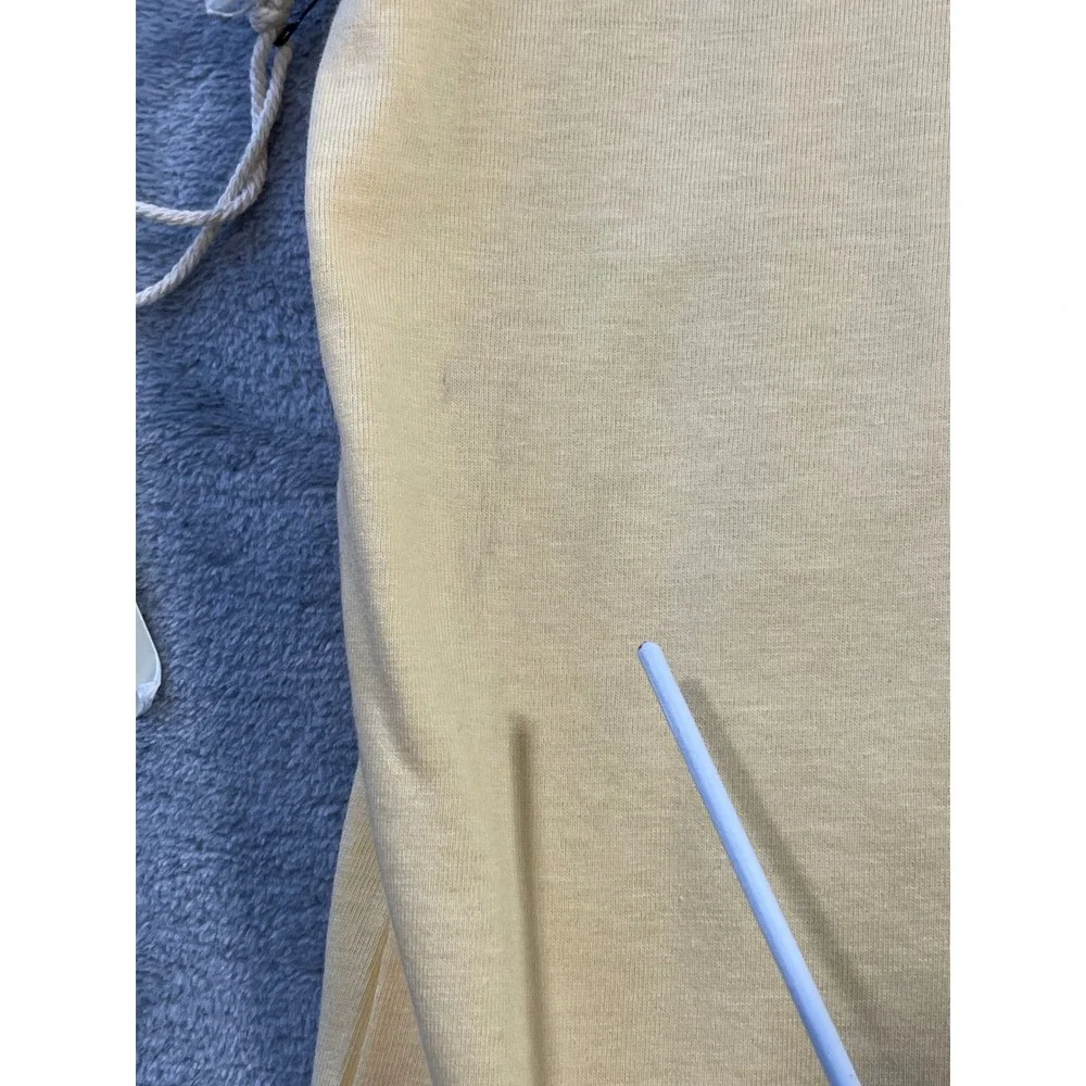 Free Planet Mens Organic Cotton T-Shirt Large Yellow Raglan Sleeve Sustainable